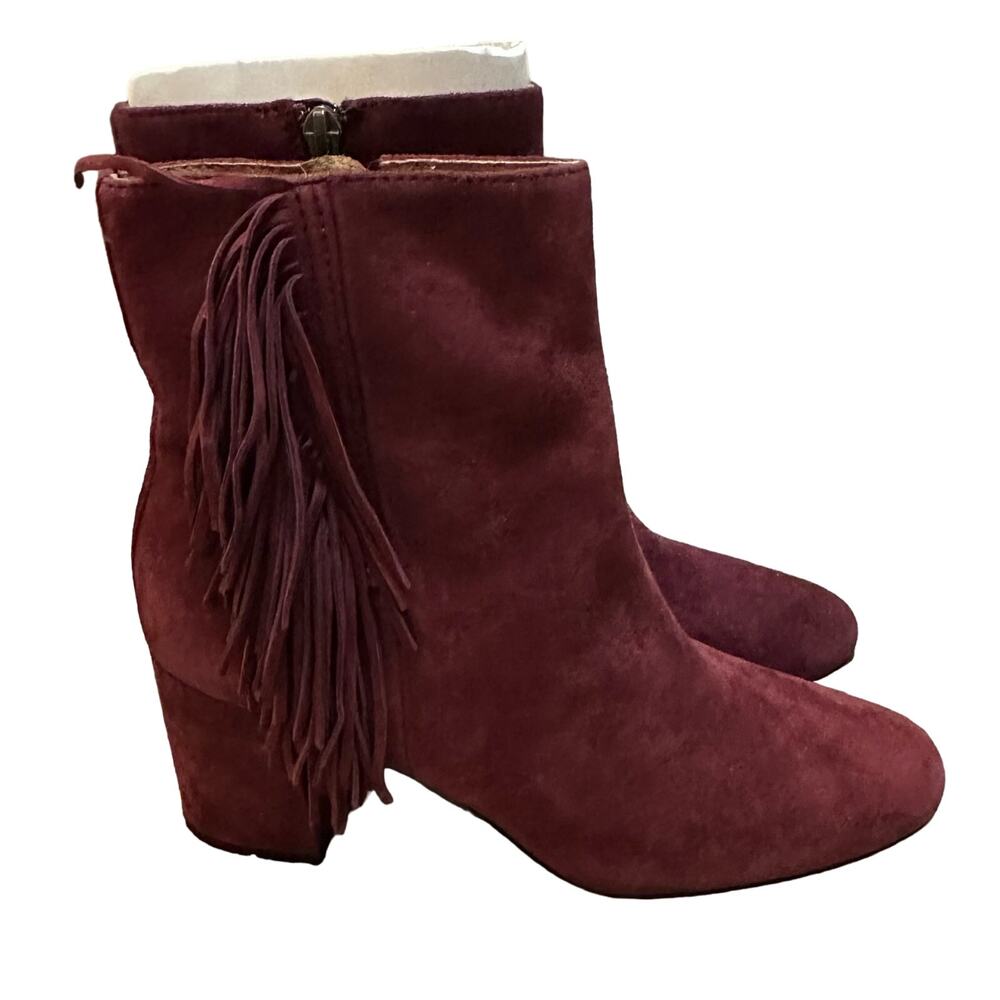FRYE Women's Jodi Fringe Short Suede Ankle Bootie Size 7.5 New No Box